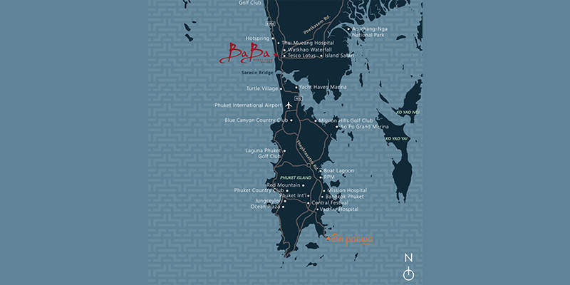 BabaBeachClub Residences Phuket-Map Location