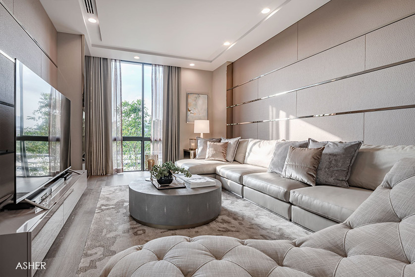 Baan Issara Residence Rama 9-Interior Living