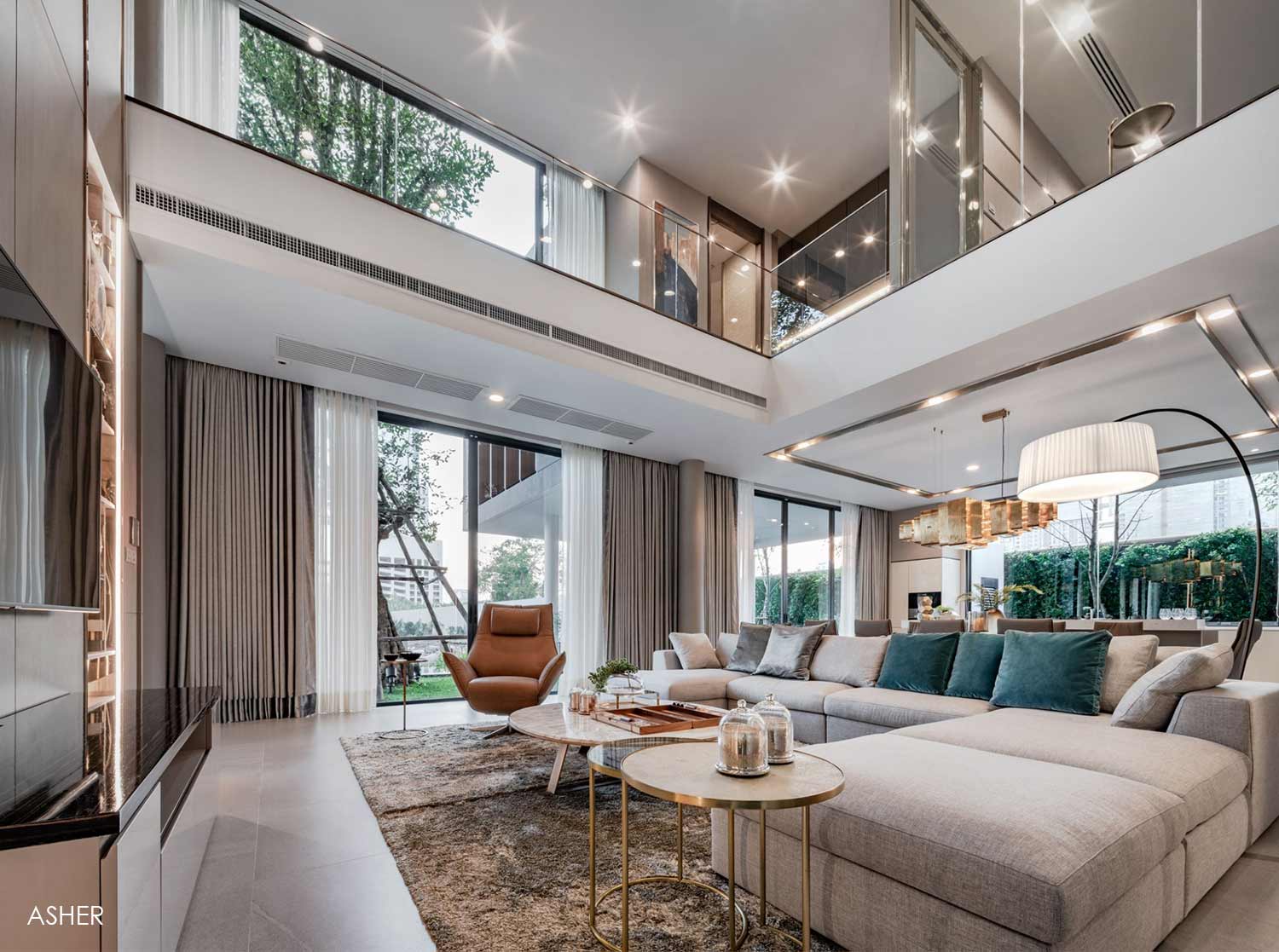 Baan Issara Residence Rama 9-Interior Living