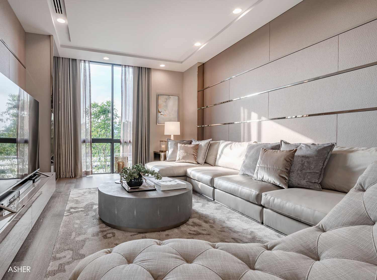 Baan Issara Residence Rama 9-Interior Living